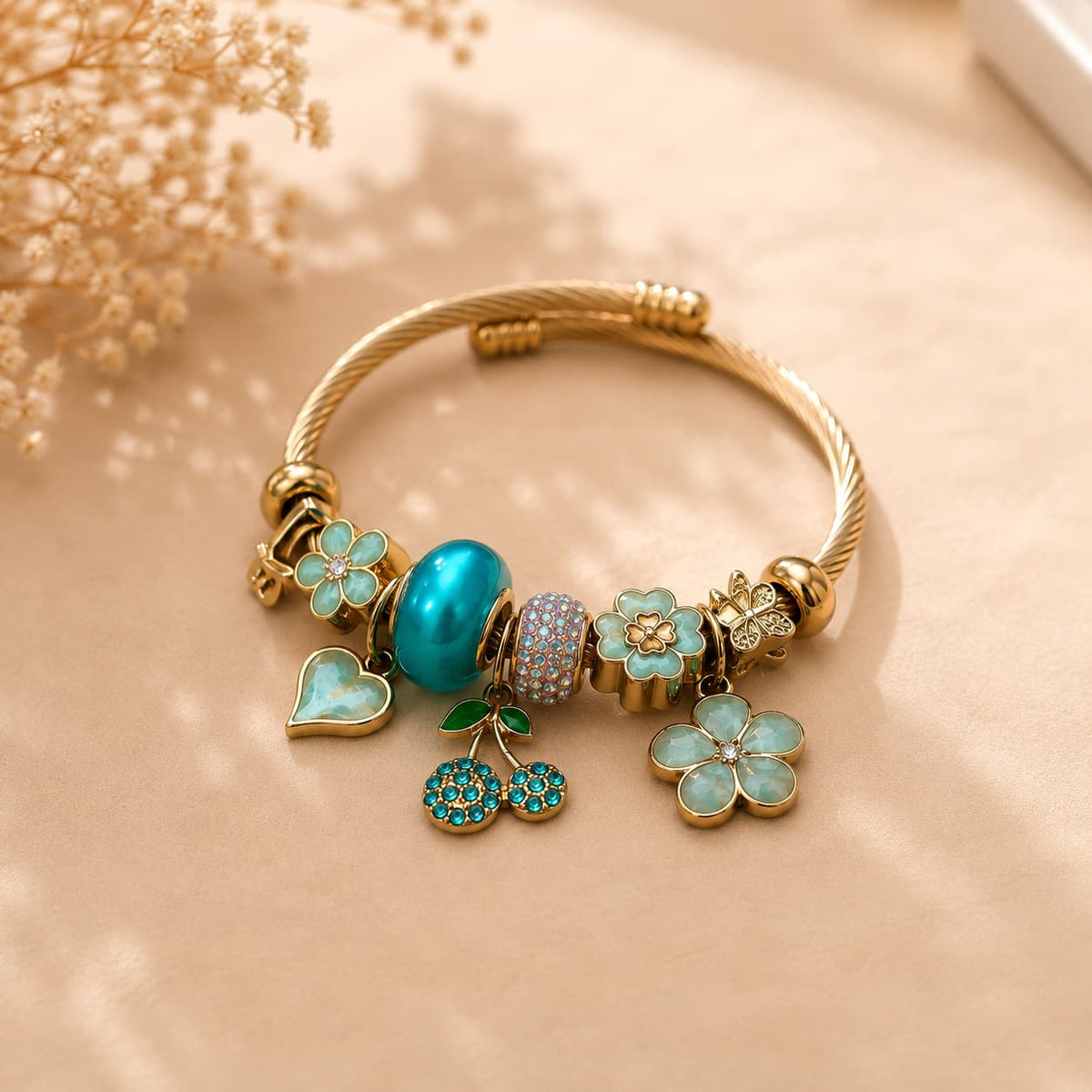Pulsera Amapola Turquesa