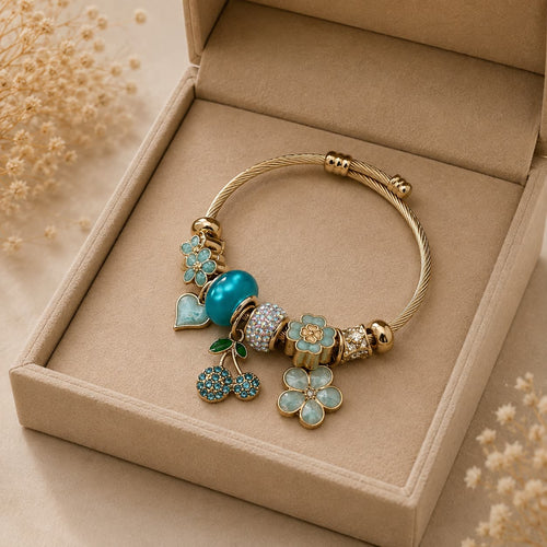 Pulsera Amapola Turquesa