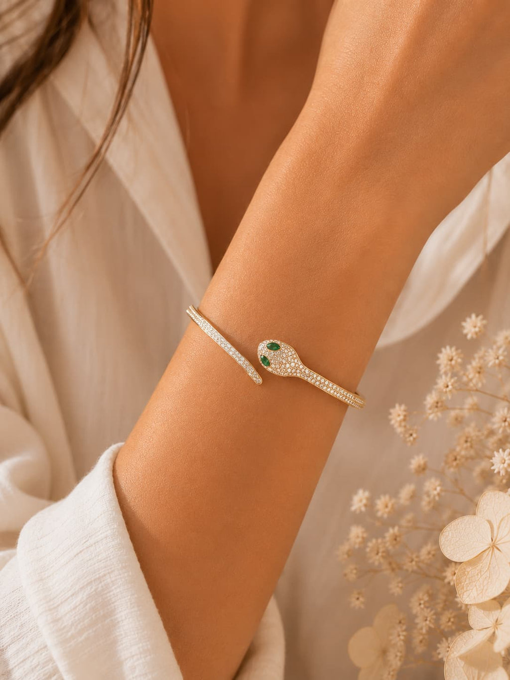 Pulsera Serpiente Esmeralda