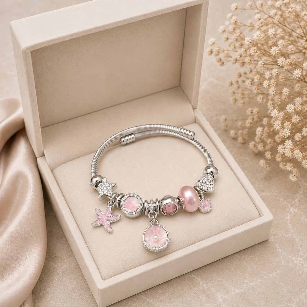 Pulsera Perla Rosa