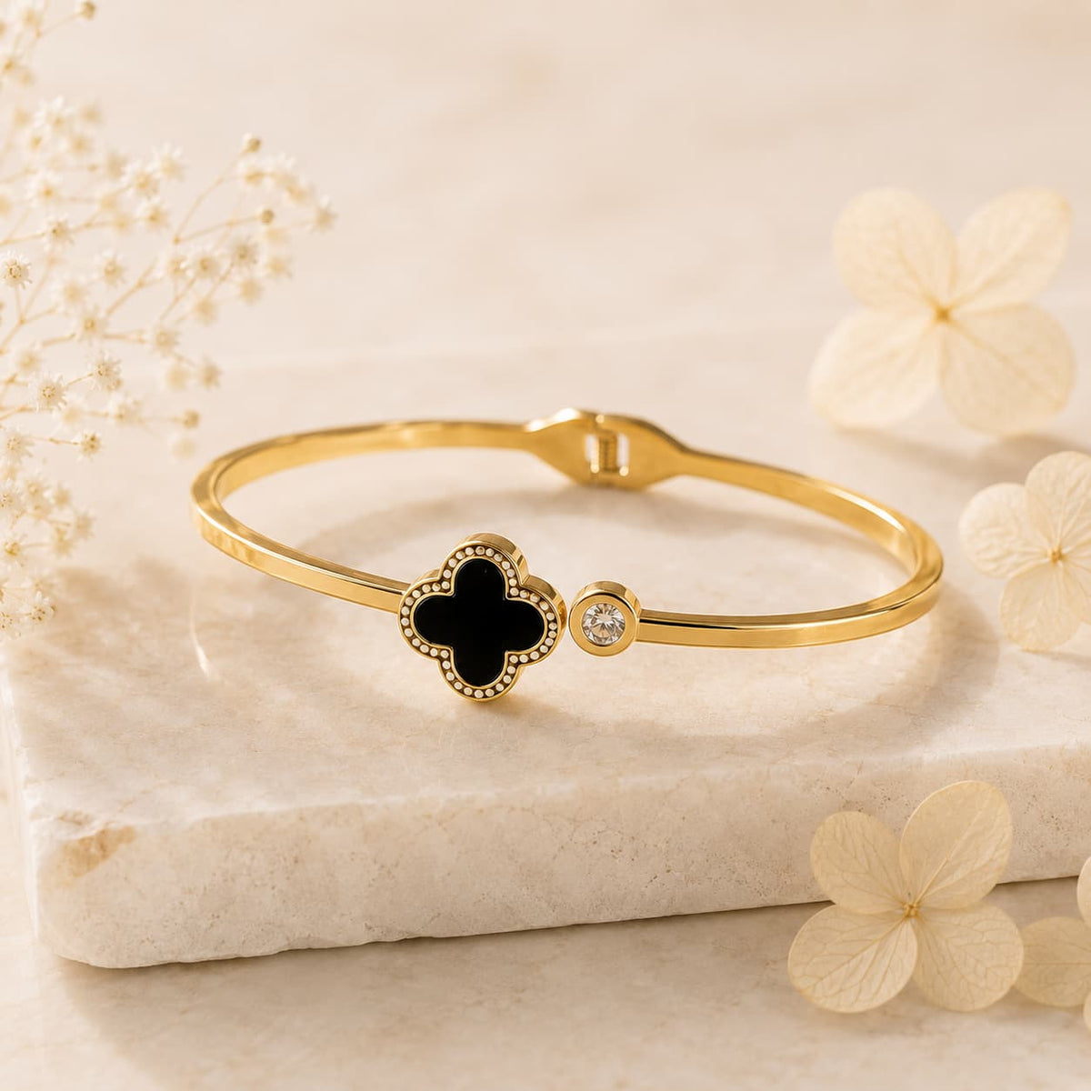Pulsera Trèfle Noir