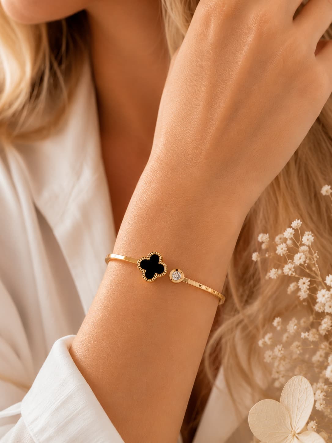 Pulsera Trèfle Noir