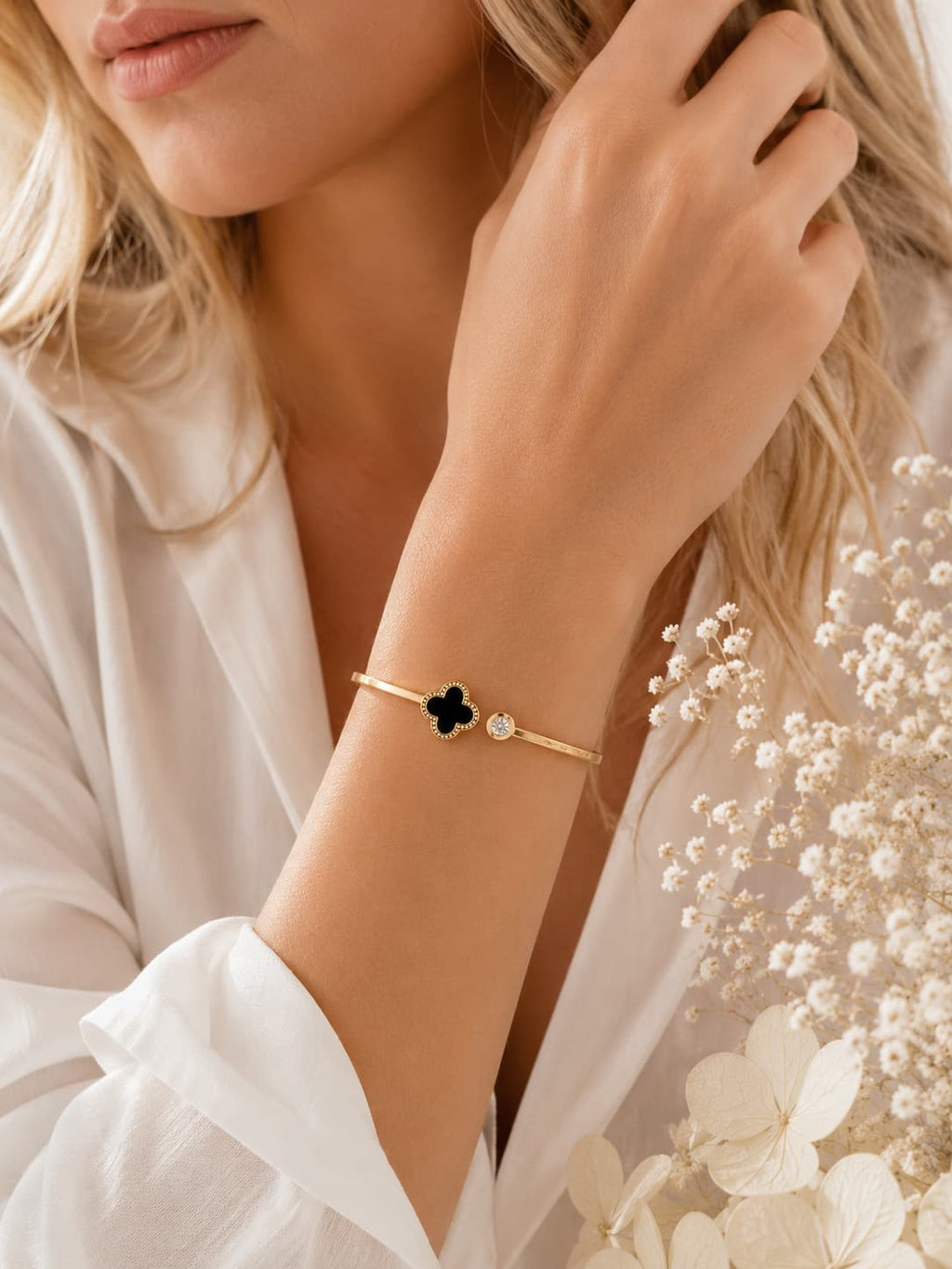 Pulsera Trèfle Noir